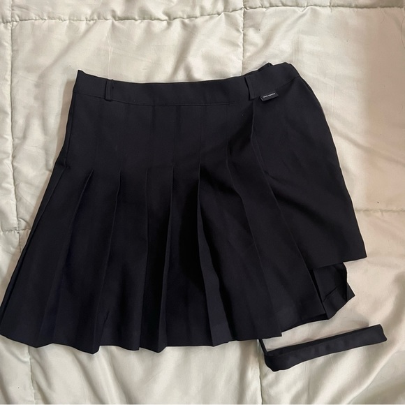 mixxmix black baby tee and garter skirt set size small - Picture 2 of 8